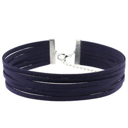 Multi-layer velvet collar chain