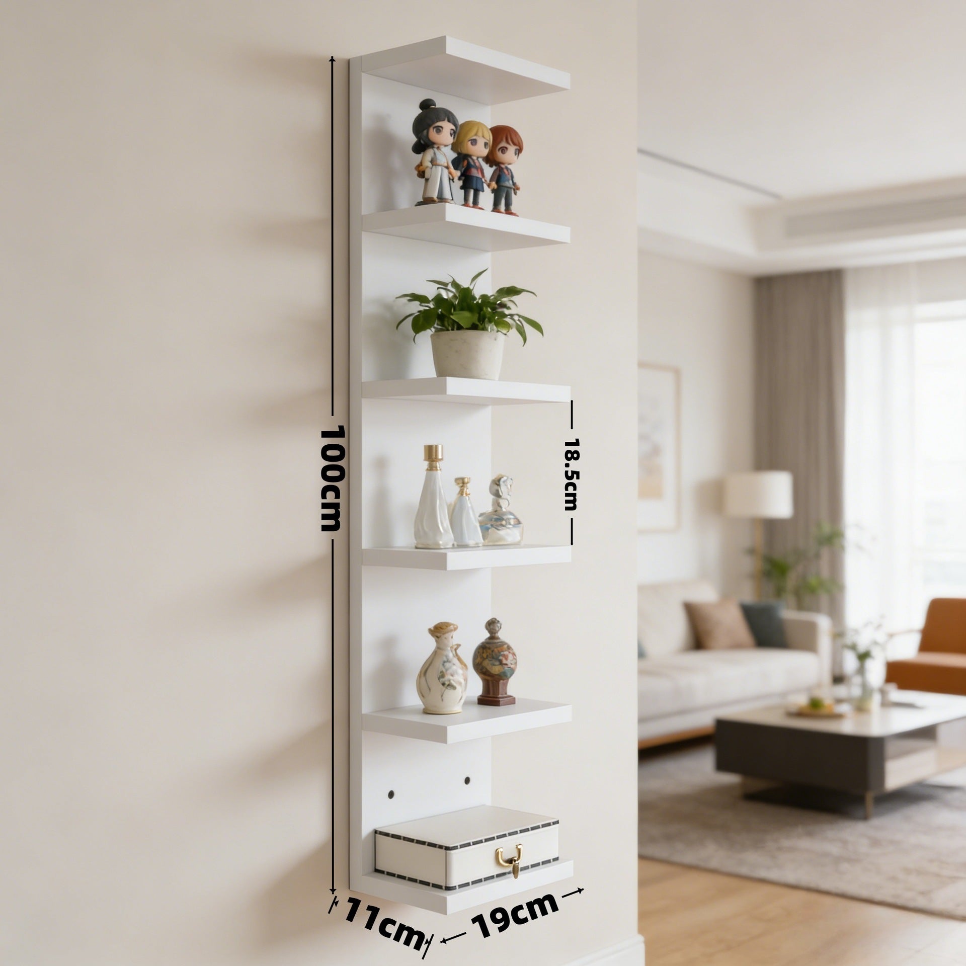 Multi Layer Wall Mounted Storage Shelf