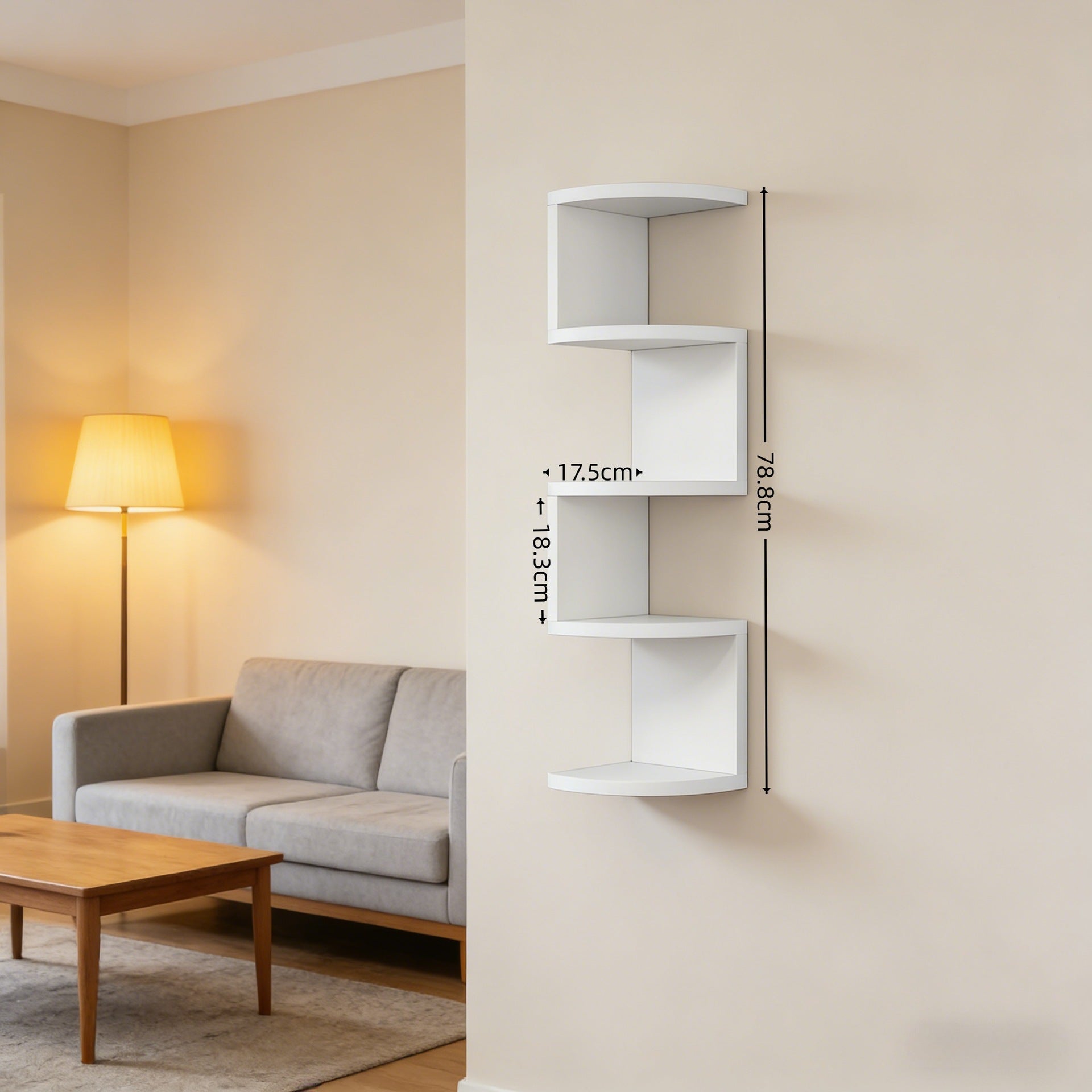 Multi Layer Wall Mounted Storage Shelf