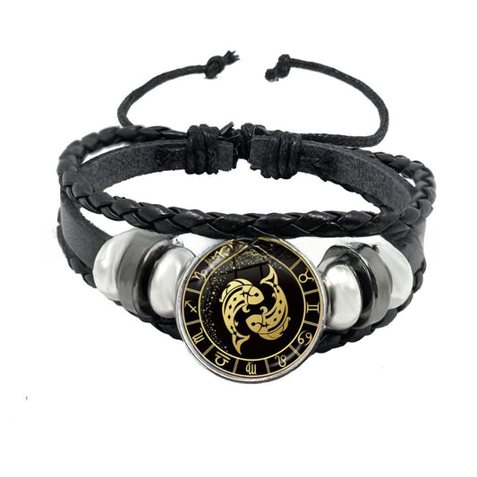 Multi-layer woven punk bracelet jewelry