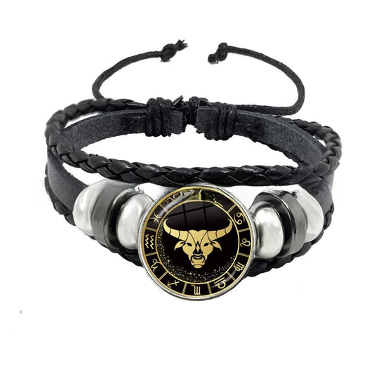 Multi-layer woven punk bracelet jewelry