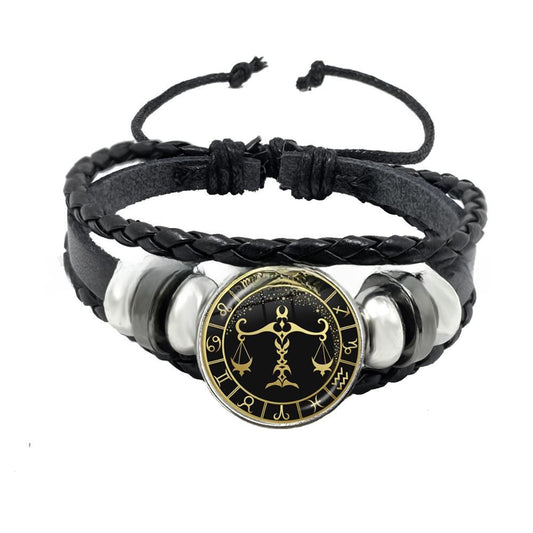 Multi-layer woven punk bracelet jewelry