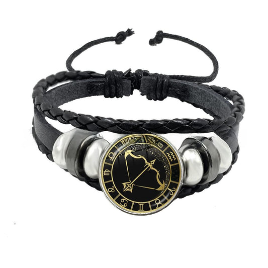 Multi-layer woven punk bracelet jewelry