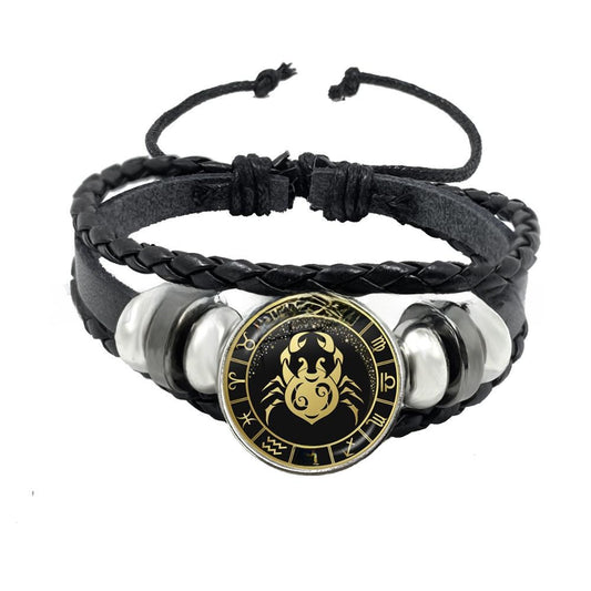 Multi-layer woven punk bracelet jewelry