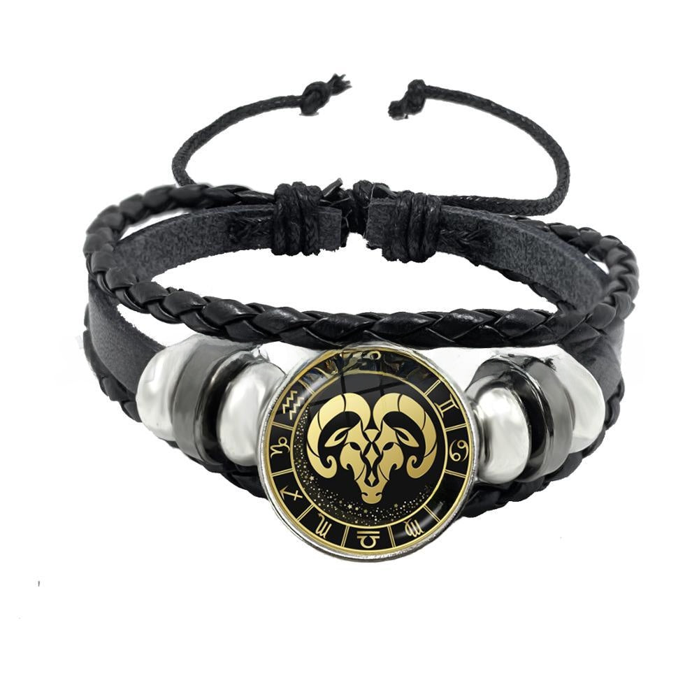 Multi-layer woven punk bracelet jewelry
