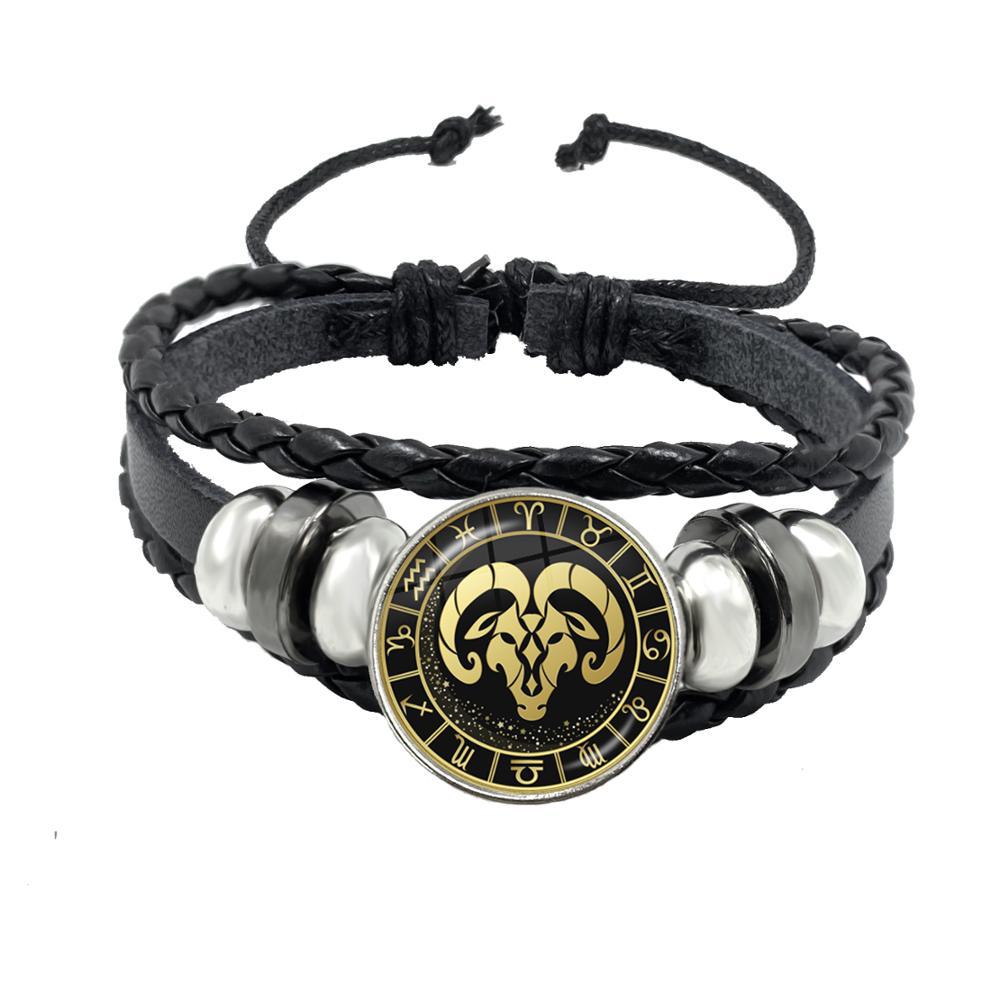 Multi-layer woven punk bracelet jewelry