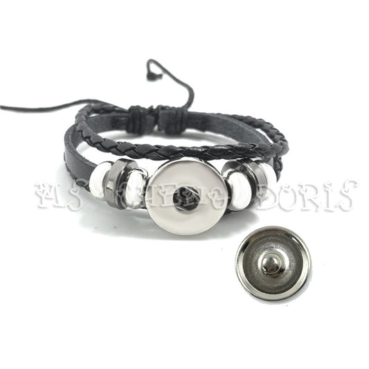Multi-layer woven punk bracelet jewelry