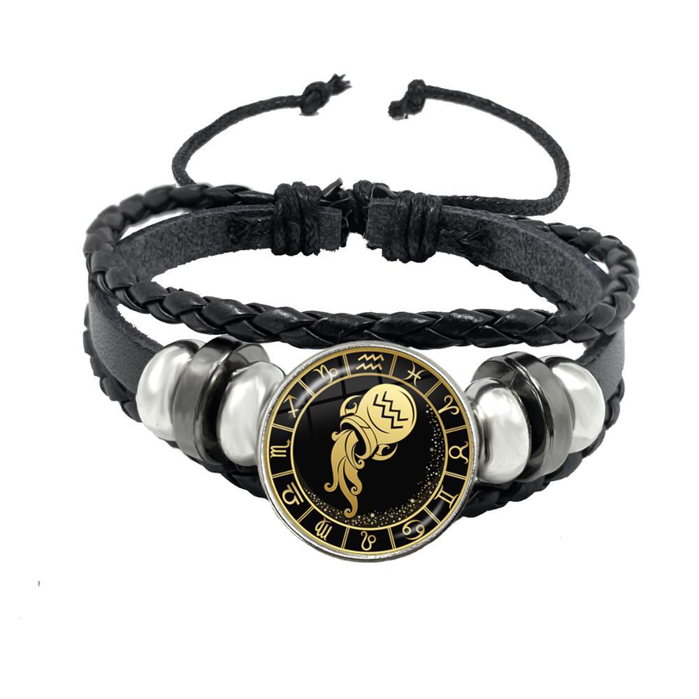 Multi-layer woven punk bracelet jewelry