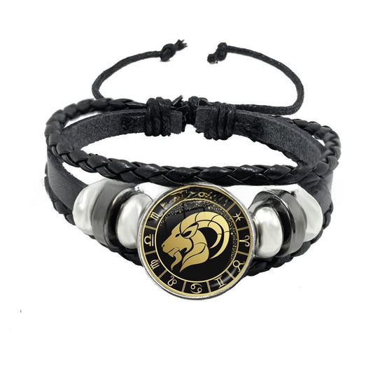 Multi-layer woven punk bracelet jewelry