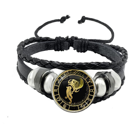 Multi-layer woven punk bracelet jewelry