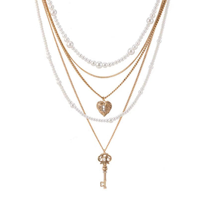 Multi-Layered Pearl Necklace