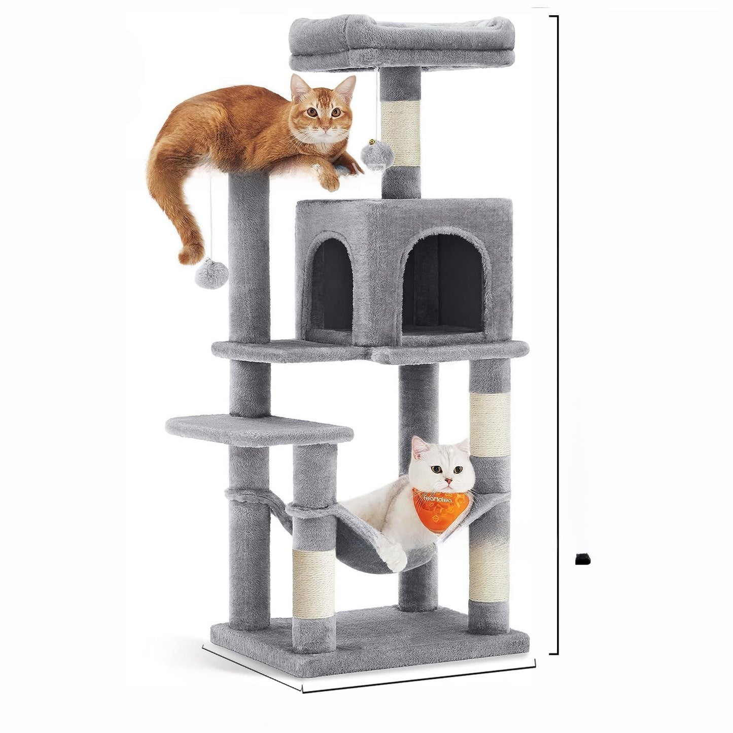 Multi-level cat tree saves floor space