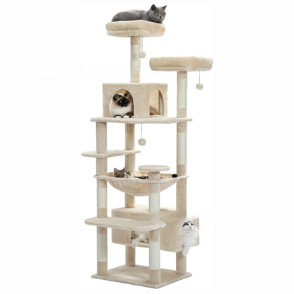 Multi-level cat tree saves floor space