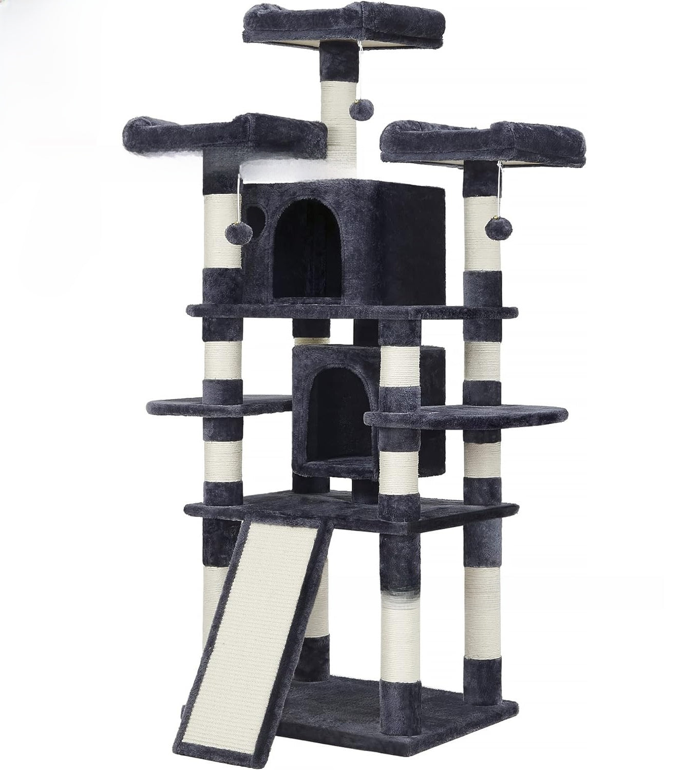 Multi-level cat tree saves floor space