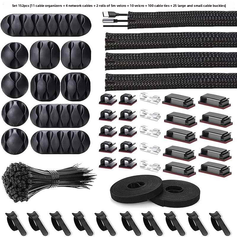 Multi-Piece Desktop Cable Organizer Kit