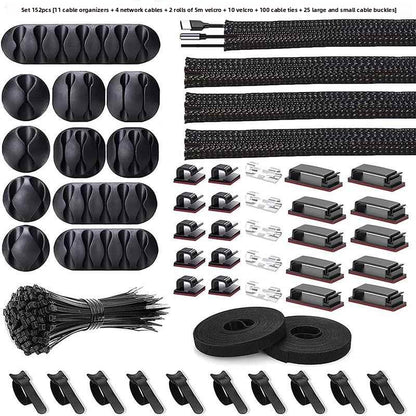 Multi-Piece Desktop Cable Organizer Kit