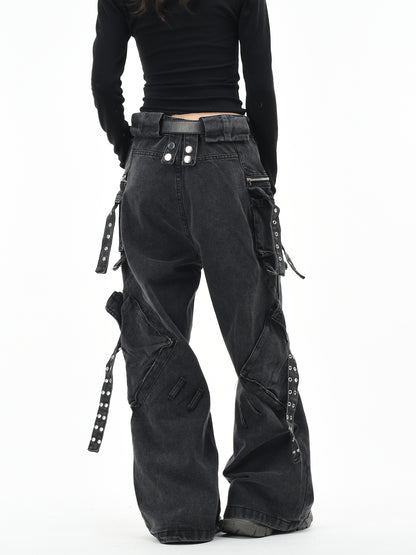 Multi-Pocket Cargo Jeans