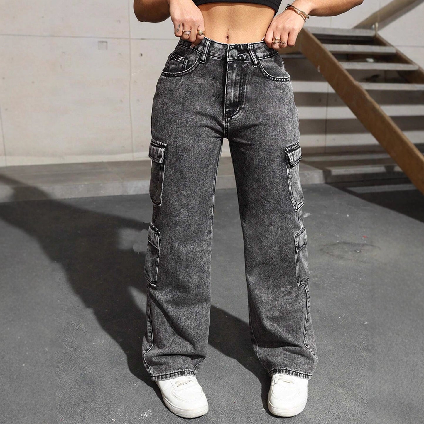 Multi-pocket work pants
