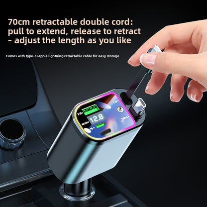 Multi Port Car Charger with Display