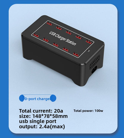 Multi Port Desktop USB Charger Station