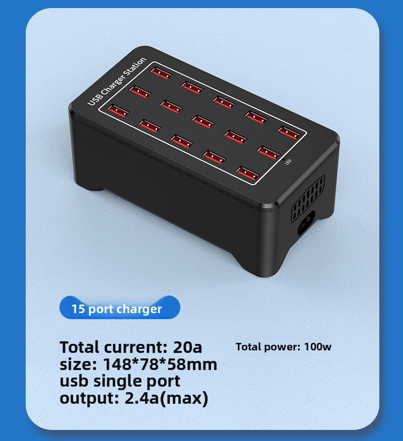 Multi Port Desktop USB Charger Station