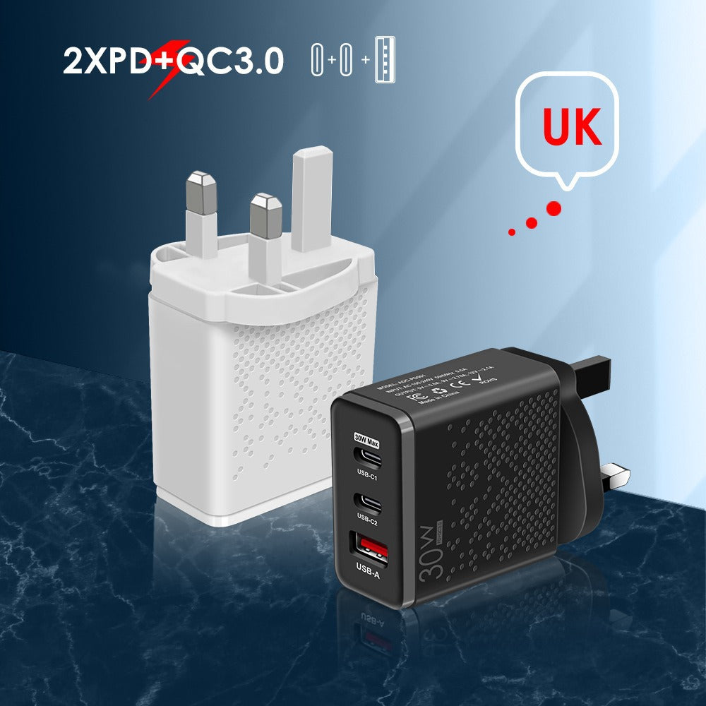 Multi-Port Fast Charger with Type-C and USB