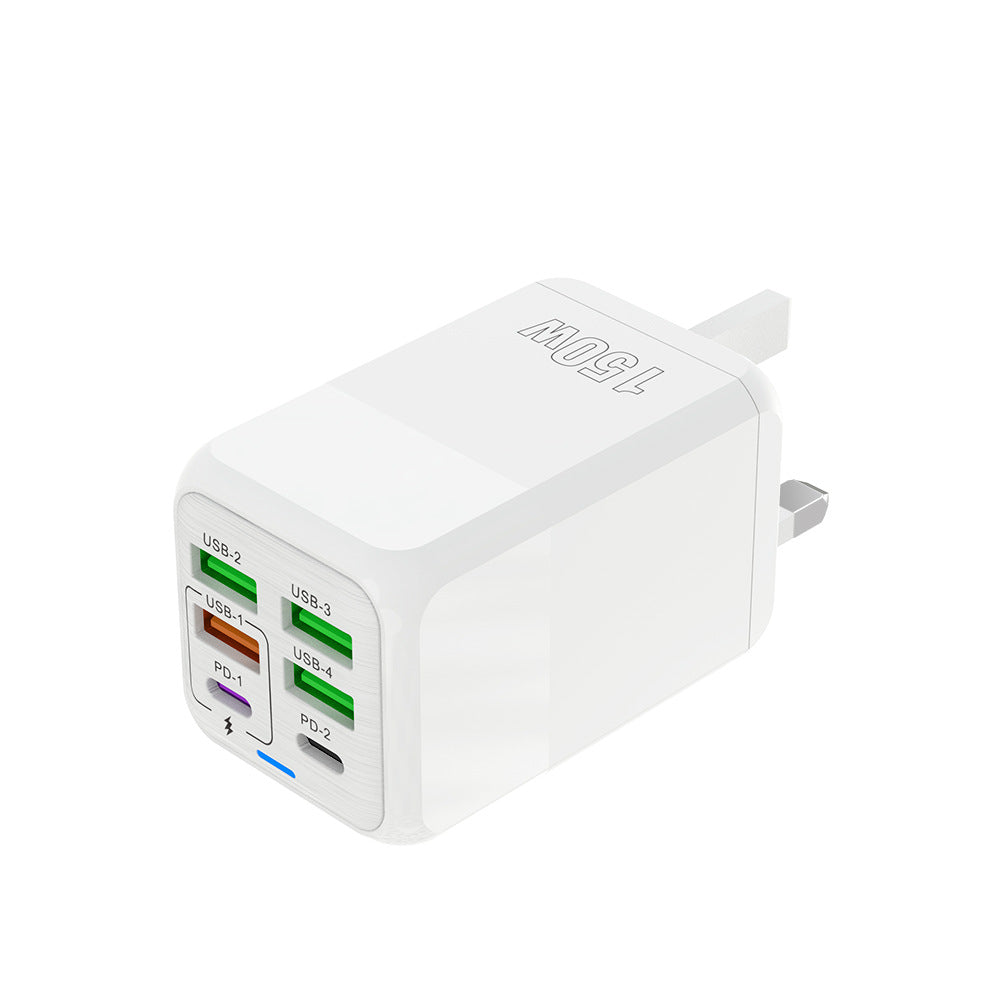 Multi-Port Fast Charging Mobile Phone Charger, 5V/2.4A, EU/UK Standard