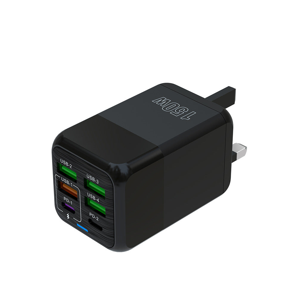 Multi-Port Fast Charging Mobile Phone Charger, 5V/2.4A, EU/UK Standard