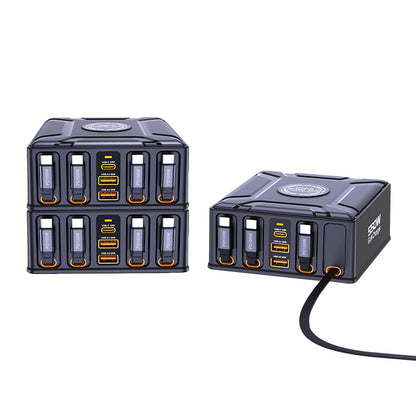 Multi-Port GaN Fast Charger with Retractable Cable