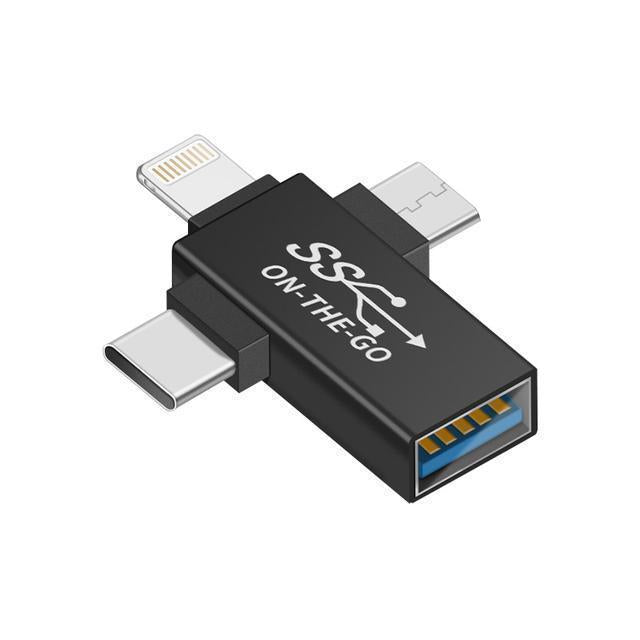 Multi-Port OTG Adapter for Android Apple Type-C Devices