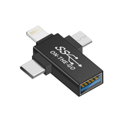 Multi-Port OTG Adapter for Android Apple Type-C Devices