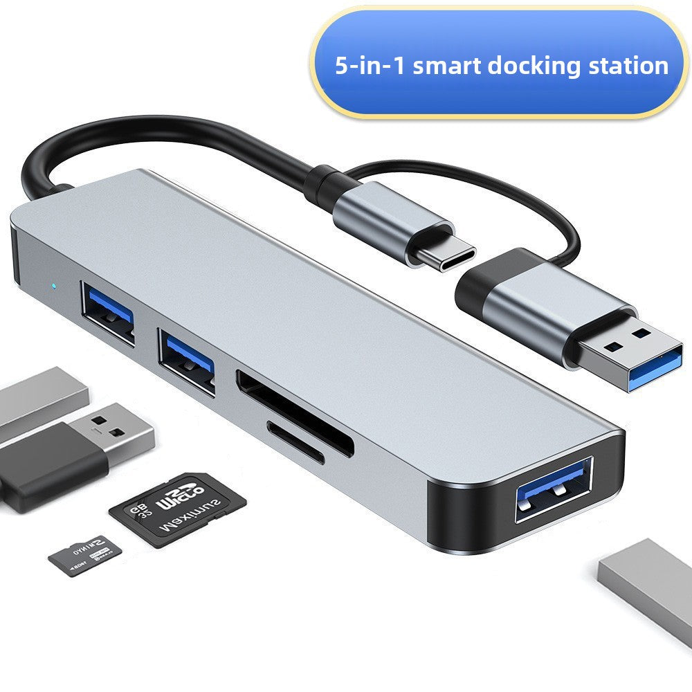 Multi-port USB 3.0 Hub with SD/TF Card Reader