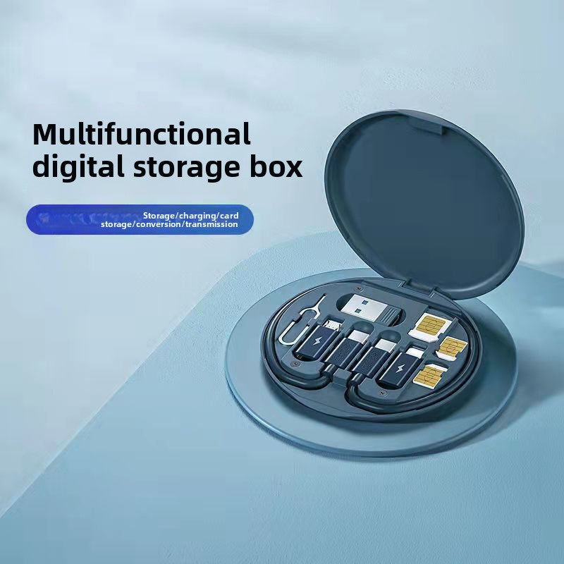 Multi-Port USB Cable Organizer Charging Box