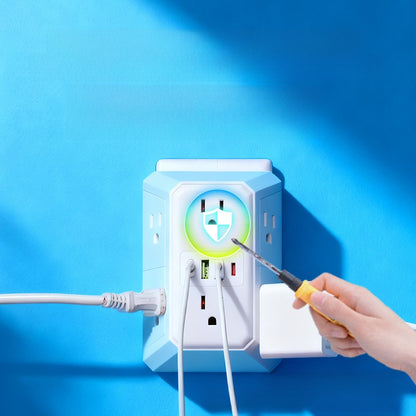 Multi Port Wall Power Outlet Converter