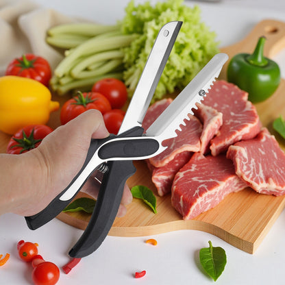 Multi-purpose vegetable scissors for the kitchen