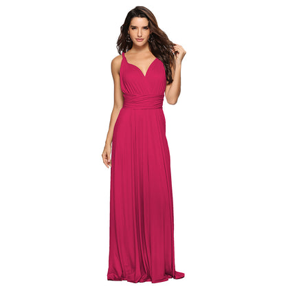 Multi-rope Backless Sexy Bandage Dress Long Dress