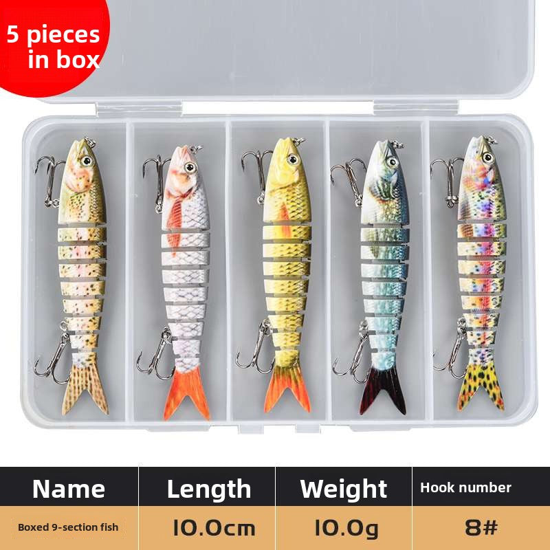 Multi-Section Bionic Loach Lure with Sound Beads
