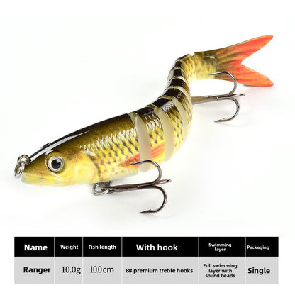 Multi-Section Bionic Loach Lure with Sound Beads