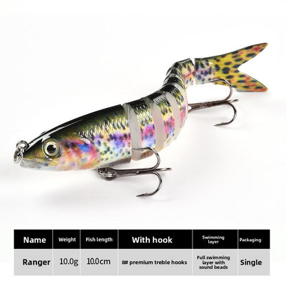 Multi-Section Bionic Loach Lure with Sound Beads
