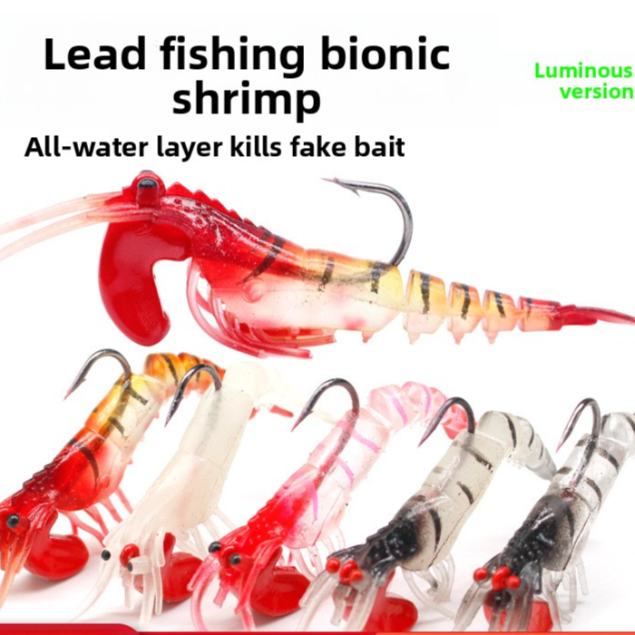 Multi-segment jighead shrimp lure
