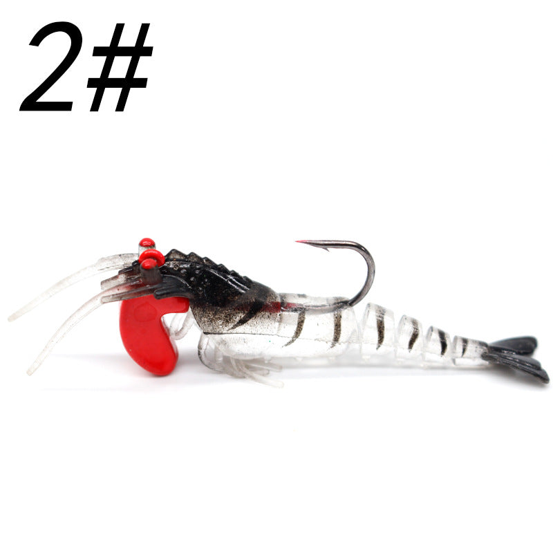 Multi-segment jighead shrimp lure