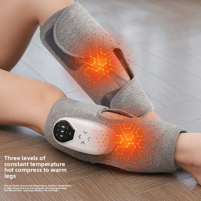 Multi-speed temperature-controlled calf massager