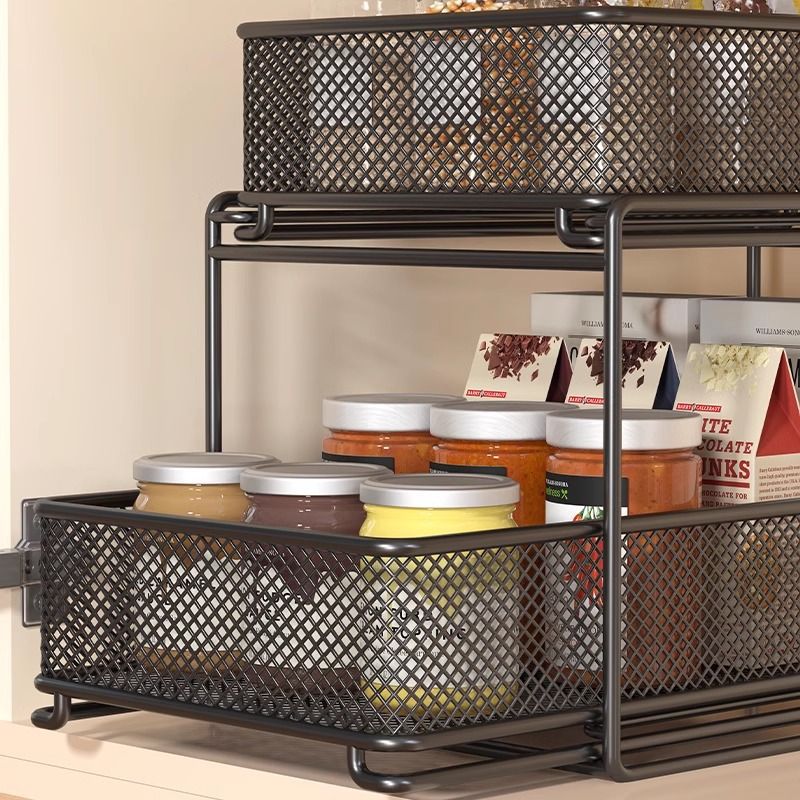 Multi-Tier Kitchen Storage Rack, Household Multi-Functional Sink Organizer