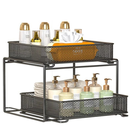 Multi-Tier Kitchen Storage Rack, Household Multi-Functional Sink Organizer