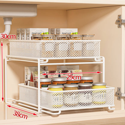 Multi-Tier Kitchen Storage Rack, Household Multi-Functional Sink Organizer