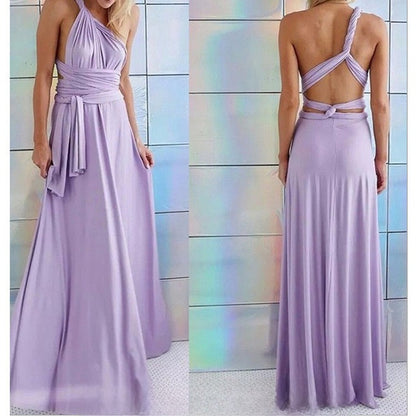 Multi Way Bandage Bodycon Long Dress Sexy Rope Design