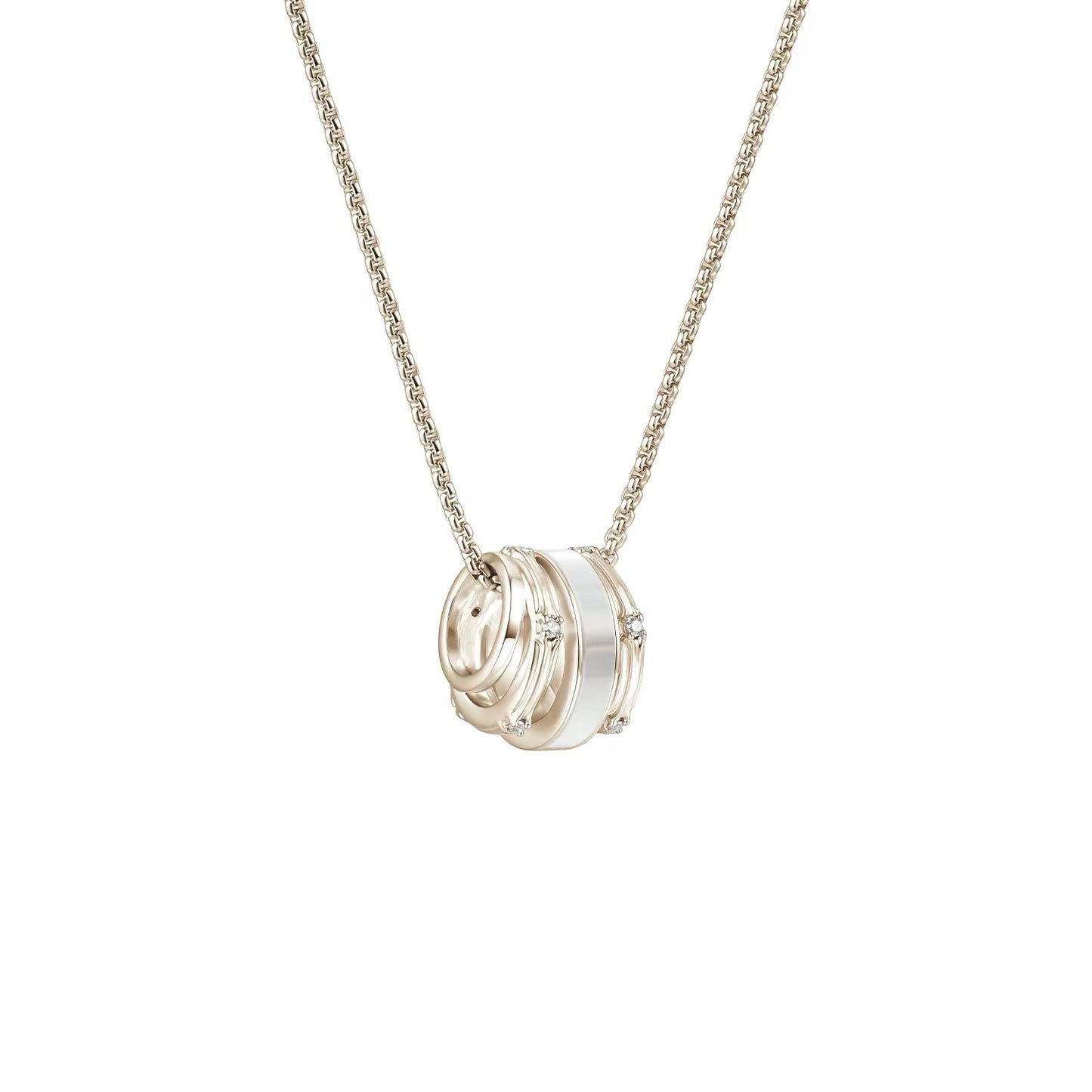 Multi-wrap titanium necklace