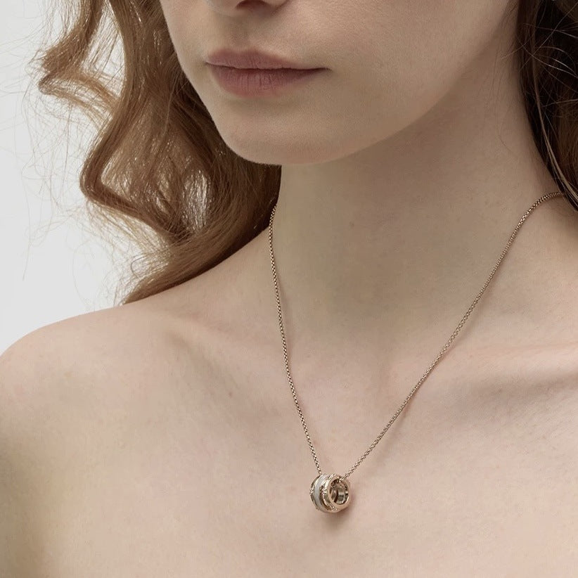 Multi-wrap titanium necklace