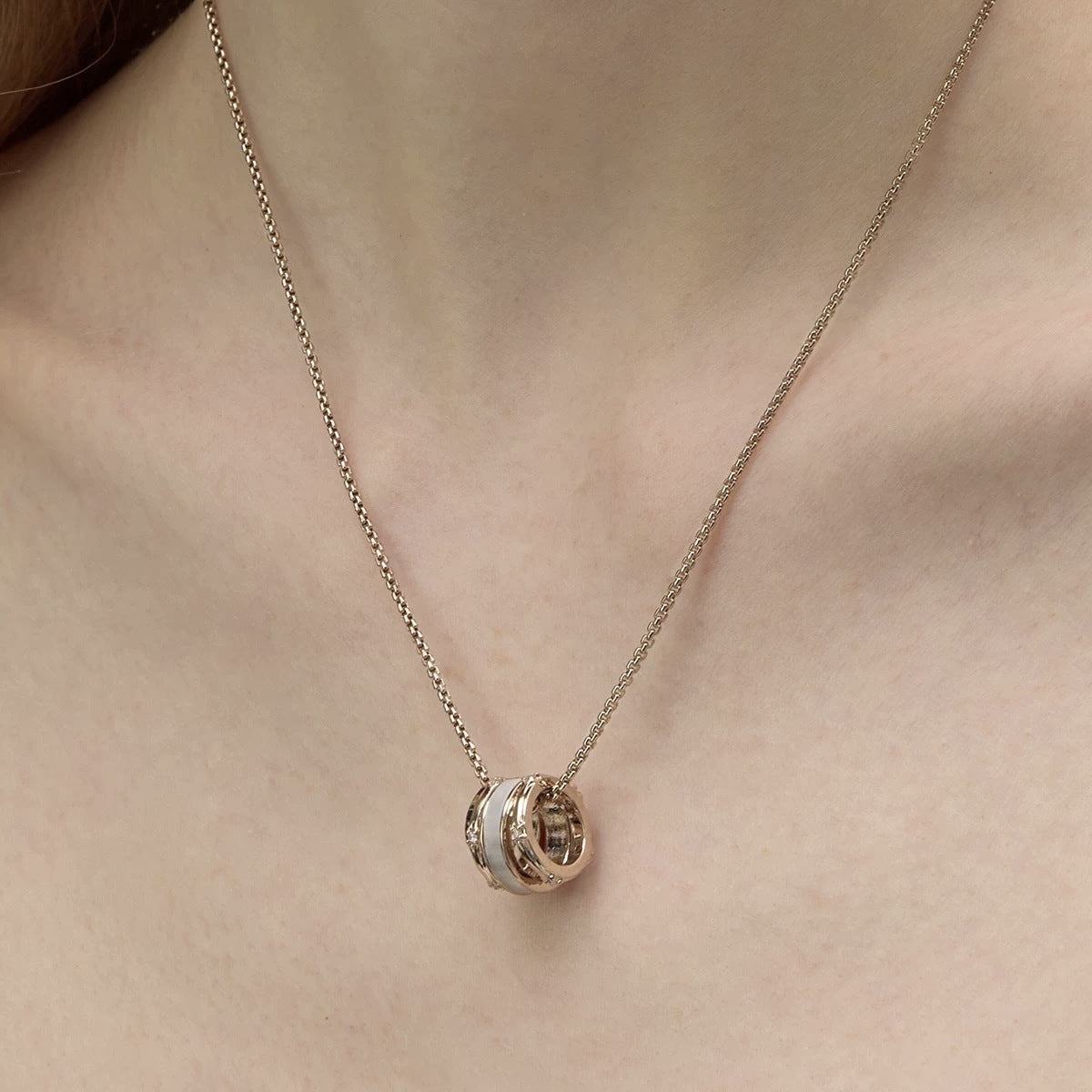 Multi-wrap titanium necklace