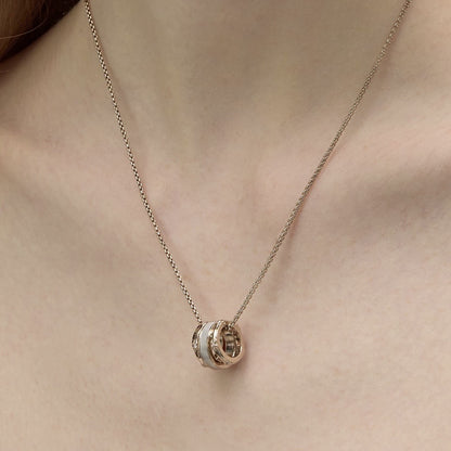 Multi-wrap titanium necklace